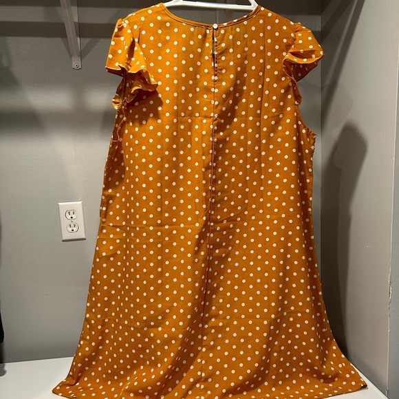 SHEIN Mustard Yellow Polka Dot Dress - Picture 11 of 14